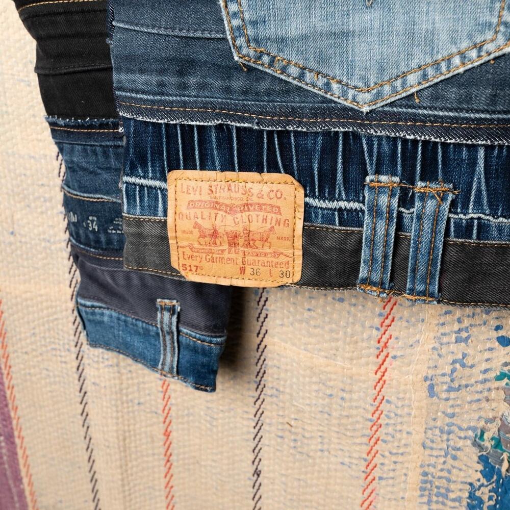 Custom Upcycled levis denim jacket , One of One Rework - Picture 4 of 8
